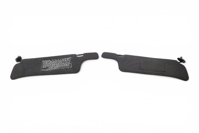 1990-1996 Nissan 300ZX Sun Shade Visor Left/Right Set Black, F034, OEM, 1990, 1991, 1992, 1993, 1994, 1995, 1996