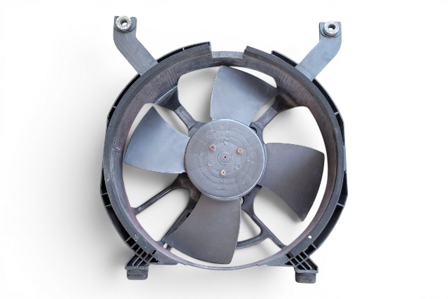 1990-1996 Nissan 300ZX Cooling Fan Motor w/ Shroud Assy, 21580-51P00, F034, OEM, 1990, 1991, 1992, 1993, 1994, 1995, 1996