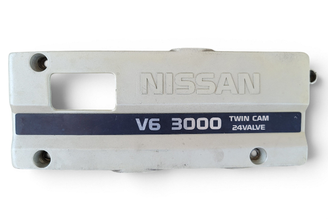 1990-1996 Nissan 300ZX Engine Motor Head Cover Trim Plastic 14027-30P00, F034, OEM, 1990, 1991, 1992, 1993, 1994, 1995, 1996