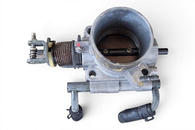 1990-1994 Nissan 300ZX Left Throttle Body Chamber Assembly 16118-40P00, F034, OEM, 1990, 1991, 1992, 1993, 1994