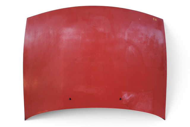 1990-1996 Nissan 300ZX Engine Hood Panel Bonnet Cover Assembly Red, F5100-30PMM, F034, OEM, 1990, 1991, 1992, 1993, 1994, 1995, 1996