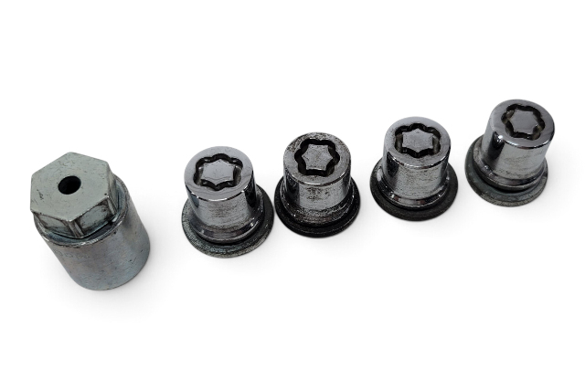2007-2022 Lexus ES350 Wheel Lock Lug Nut Nuts Bolt Set(5) 00276-00900, F035, OEM, 2007, 2008, 2009, 2010, 2011, 2012, 2013, 2014, 2015, 2016, 2017, 2018, 2019, 2020, 2021, 2022
