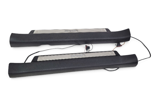 2013-2020 Lexus GS350 Front Illuminated Door Sill Scuff Plate Trim Front Right/Left Set 67910-30082-C0, F035, OEM, 2013, 2014, 2015, 2016, 2017, 2018, 2019, 2020