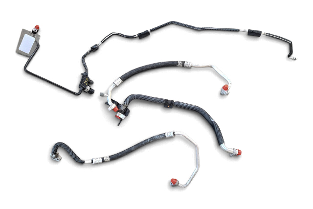 2013-2016 Lexus GS350 A/C Discharge, Suction Hose Pipe Line Set(4) 88711-3A700, 88712-30360, F035, OEM, 2013, 2014, 2015, 2016