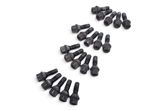 2003-2016 BMW Z4 E85 Steel Wheel Lug Nuts Set (20 Pieces) 36-13-6-781-150, F038, OEM, 2003, 2004, 2005, 2006, 2007, 2008, 2009, 2010, 2011, 2012, 2013, 2014, 2015, 2016