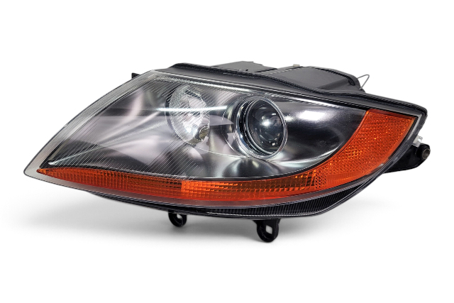 2003-2005 BMW Z4 E85 E85 Left Driver Halogen Headlight Chrome Amber, 63-12-7-165-665, F038, OEM, 2003, 2004, 2005