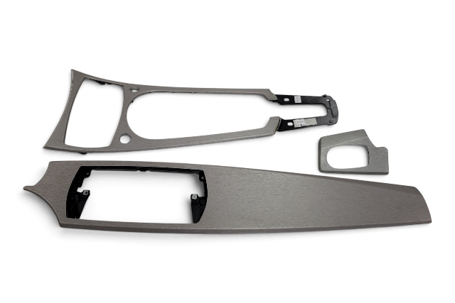 2003-2008 BMW Z4 E85 Dash Center Console Trim Aluminium Set(3), 51-16-7-053-112, F038, OEM, 2003, 2004, 2005, 2006, 2007, 2008