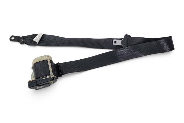 2003-2008 BMW Z4 E85 Seatbelt Front Left/Driver Seat Belt Black, 72-11-9-117-217, F038, OEM, 2003, 2004, 2005, 2006, 2007, 2008