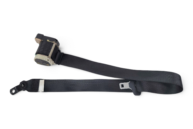 2003-2008 BMW Z4 E85 Seatbelt Front Right/Passenger Seat Belt Black, 72-11-7-057-110, F038, OEM, 2003, 2004, 2005, 2006, 2007, 2008