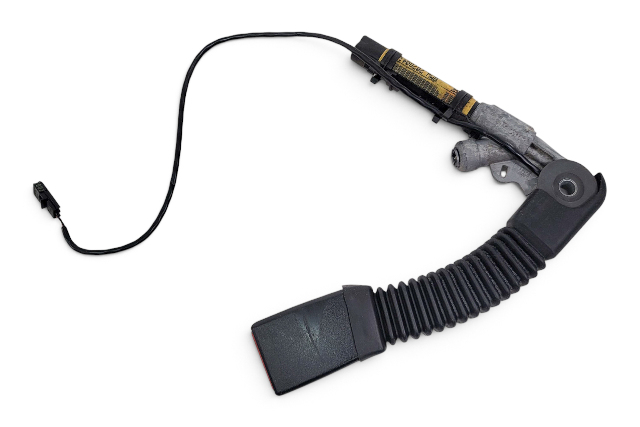 2003-2008 BMW Z4 E85 Seat Belt Buckle Front Left Black, 72-11-9-119-539, F038, OEM, 2003, 2004, 2005, 2006, 2007, 2008