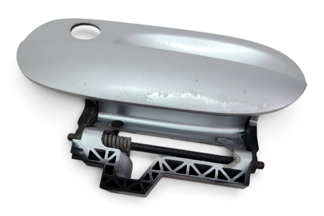 2003-2008 BMW Z4 E85 Exterior Door Handle Front Left/Driver Silver, 51-21-7-114-955, F038, OEM, 2003, 2004, 2005, 2006, 2007, 2008