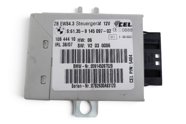 2003-2008 BMW Z4 E85 E85 E86 EWS IV Ignition Immobilizer Control Module, 61-35-9-145-097, F038, OEM, 2003, 2004, 2005, 2006, 2007, 2008