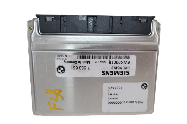 2003-2005 BMW Z4 E85 ECU ECM Engine Computer Module 3.0L, 12-14-7-561-381, F038, OEM, 2003, 2004, 2005