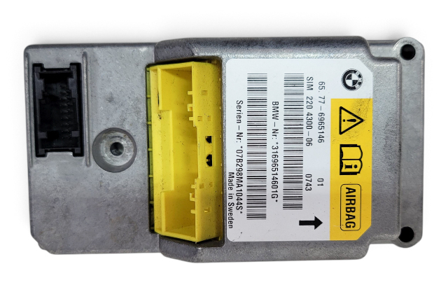 2003-2005 BMW Z4 E85 E85 Airbag SRS Control Module, 65-77-6-965-146, F038, OEM, 2003, 2004, 2005