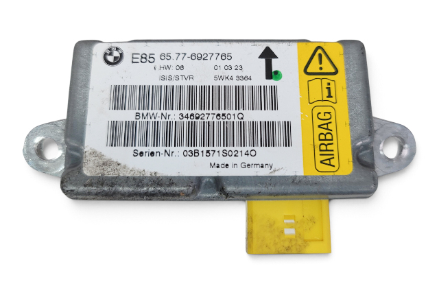 2003-2005 BMW Z4 E85 Front Right Driver Door Impact Sensor Control Module, 65-77-6-927-765, F038, OEM, 2003, 2004, 2005