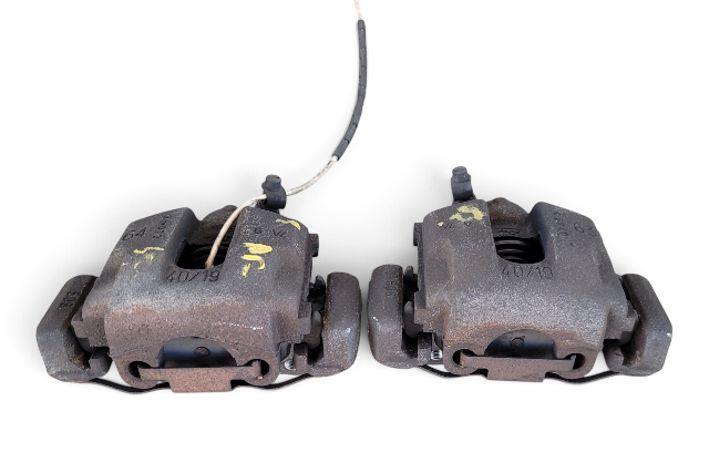 2003-2008 BMW Z4 E85 E86 Rear Brake Caliper Pair Left Right, 34-21-6-758-135, 34-21-6-758-136, F038, OEM, 2003, 2004, 2005, 2006, 2007, 2008