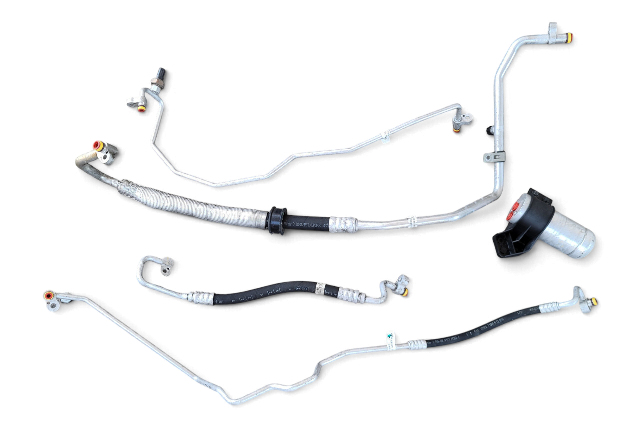 2003-2005 BMW Z4 A/C Air Condition Line Pipe Hose Set (5), 64-50-9-193-240, 64-53-6-909-236, F038, OEM, 2003, 2004, 2005