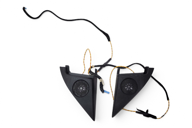 2006-2010 BMW 650i Front Right/Left Tweeter Speaker Logic Set(2) 65-13-9-145-384, F039, OEM, 2006, 2007, 2008, 2009, 2010