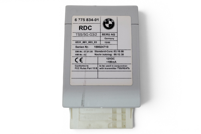 2006-2010 BMW 650i Tpms Rdc Tire Pressure Monitor Sensor Control Unit, 36-23-6-785-279, F039, OEM, 2006, 2007, 2008, 2009, 2010
