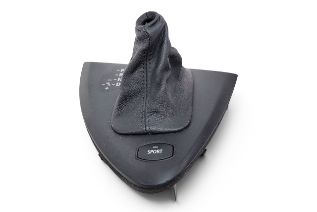 2006-2007 BMW 650i E63 E64 Center Console Gear Shifter Trim Panel Black A/T, 51-16-8-029-953, F039, OEM, 2006, 2007