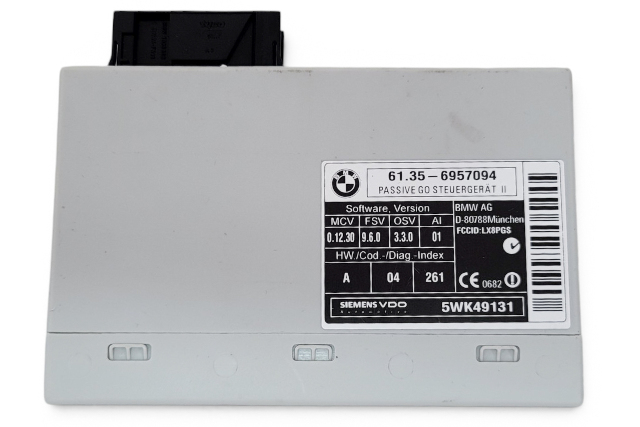 2006-2010 BMW 650i E63 E64 Comfort Access Passive Go Control Module, 61-35-6-957-094, F039, OEM, 2006, 2007, 2008, 2009, 2010