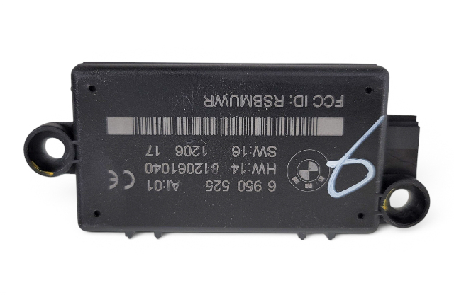 2006-2010 BMW 650i Central Locking Alarm System Control Module Front Right, 65-75-6-950-525, F039, OEM, 2006, 2007, 2008, 2009, 2010