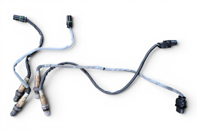 2006-2010 BMW 650i E63 E64 4.8L Front Rear O2 Oxygen Sensor Set(4), 11-78-7-539-124, 11-78-7-539-126, F039, OEM, 2006, 2007, 2008, 2009, 2010