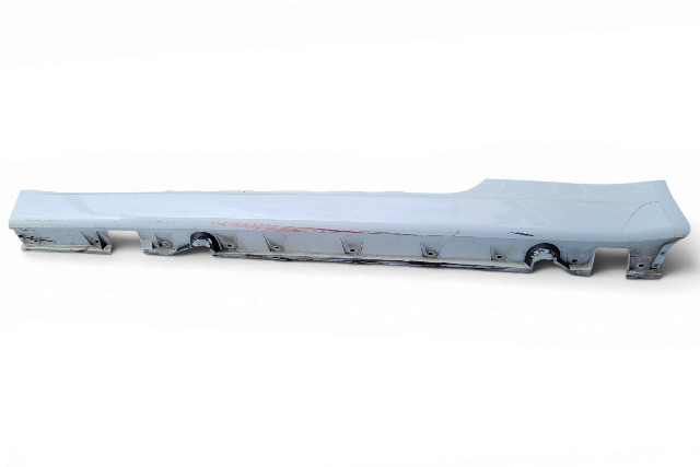 2006-2007 BMW 650i E63 E64 Left Driver Rocker Panel Side Skirt White, 51-77-7-074-419, F039, OEM, 2006, 2007