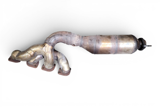 2006-2010 BMW 650i E63 E64 Right Exhaust Manifold Catalytic Converter, 18-40-7-575-126, F039, OEM, 2006, 2007, 2008, 2009, 2010