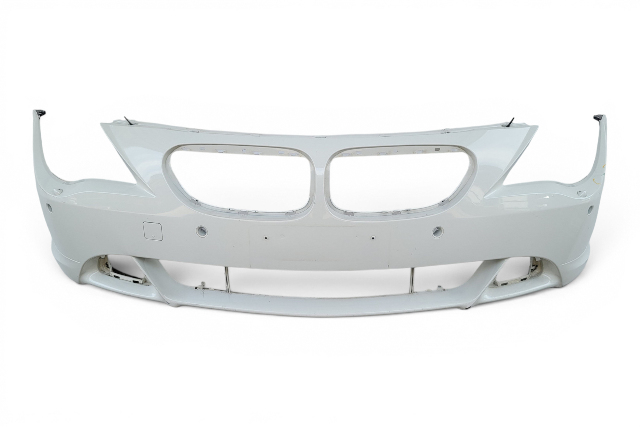 2006-2007 BMW 650i Front Bumper Face Cover Alpine White, 51-11-7-115-710, F039, OEM, 2006, 2007