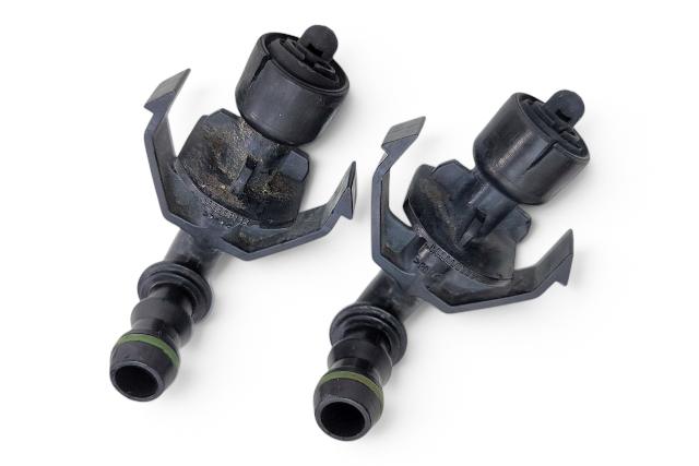 2006-2010 BMW 650i E63 E64 Headlight Washer Spray Nozzle Pair, 61-67-7-059-223, F039, OEM, 2006, 2007, 2008, 2009, 2010