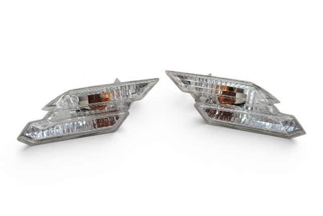2006-2010 BMW 650i E63 E64 Turn Signal Repeater Lamp Set, 63-13-7-165-810, 63-13-7-165-809, F039, OEM, 2006, 2007, 2008, 2009, 2010