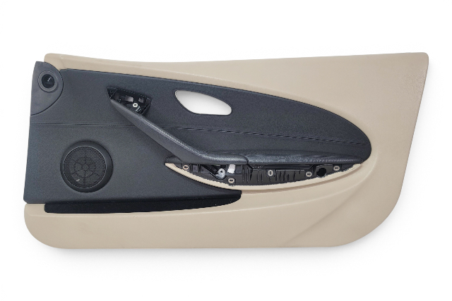2006-2007 BMW E64 E63 650i 645Ci Front Right Passenger Door Panel Card Cream Beige Leather, 51-41-9-150-486, F039, OEM, 2006, 2007