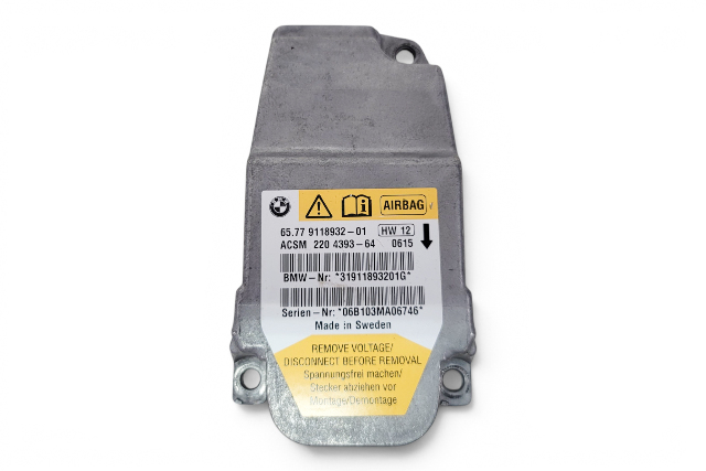 2006-2010 BMW 650i E64 Convertible SRS Airbag Control Module, 65-77-9-118-932, F039, OEM, 2006, 2007, 2008, 2009, 2010