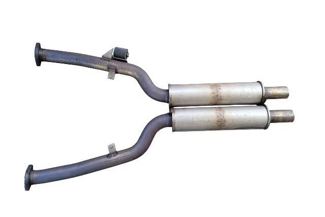 2006-2010 BMW 650i E63 E64 Front Exhaust Pipe Primary Muffler Silencer, 18-30-7-542-660, F039, OEM, 2006, 2007, 2008, 2009, 2010