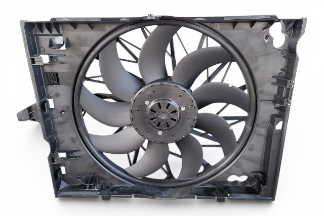 2006-2010 BMW 650i E64 Radiator Cooling Fan Assembly 600W, 17-42-7-534-911, F039, OEM, 2006, 2007, 2008, 2009, 2010