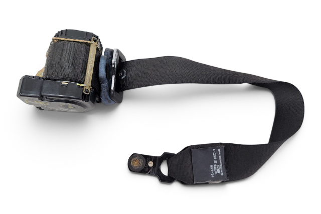 1996-2002 BMW Z3 Seatbelt Front Left/Driver Seat Belt Black, 72-11-8-412-073, F040, OEM, 1996, 1997, 1998, 1999, 2000, 2001, 2002
