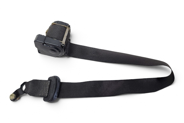 1996-2002 BMW Z3 Seatbelt Front Right/Passenger Seat Belt Black, 72-11-8-412-076, F040, OEM, 1996, 1997, 1998, 1999, 2000, 2001, 2002