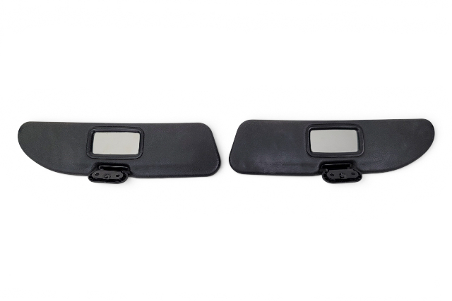 1996-2002 BMW Z3 Sun Visor Sunvisor Left/Right Set Black, 51-16-8-410-185, F040, OEM, 1996, 1997, 1998, 1999, 2000, 2001, 2002
