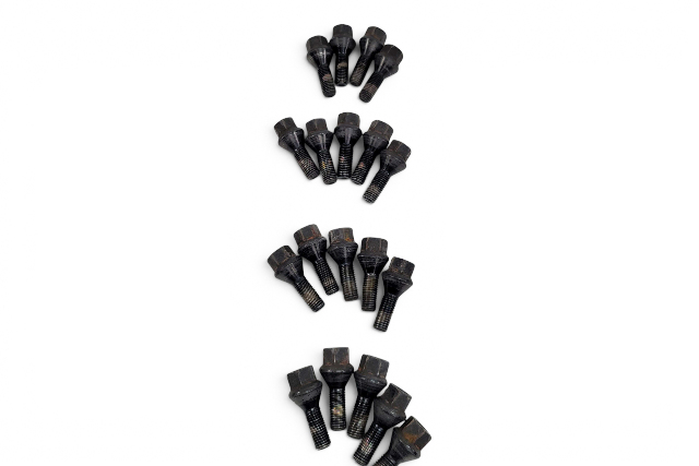 1996-2002 BMW Z3 Steel Wheel Lug Nuts Set (19 Pieces) 36-13-6-781-150, F040, OEM, 1996, 1997, 1998, 1999, 2000, 2001, 2002