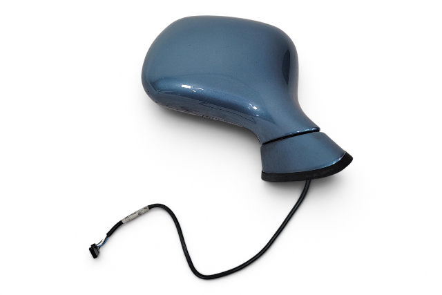 1996-2002 BMW Z3 Right/Passenger Side View Mirror Blue,  51-16-8-397-042, F040, OEM, 1996, 1997, 1998, 1999, 2000, 2001, 2002