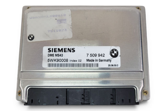 2001-2002 BMW Z3 ECU ECM Engine Computer Module 2.5L, 12-14-7-509-942, F040, OEM, 2001, 2002, 2003