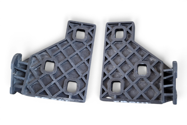 1996-2002 BMW Z3 Front Right/Left Bumper Bracket Guide Retainer Set, 51-11-8-401-801, 51-11-8-401-802, F040, OEM, 1996, 1997, 1998, 1999, 2000, 2001, 2002