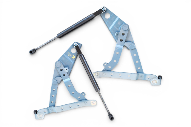 1996-2002 BMW Z3 Front Right/Left Hood Bonnet Hinge Bracket w/Support, 41-61-8-398-665, 41-61-8-398-666, F040, OEM, 1996, 1997, 1998, 1999, 2000, 2001, 2002