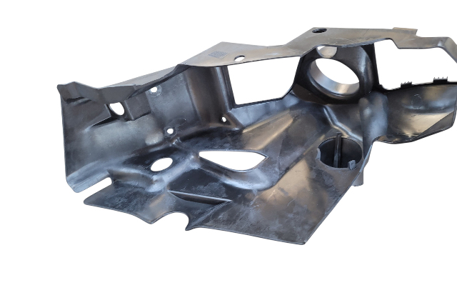 1997-2002 BMW Z3 Front Left Driver Lower Air Duct Air Intake Panel, 51-71-2-491-033, F040, OEM, 1997, 1998, 1999, 2000, 2001, 2002