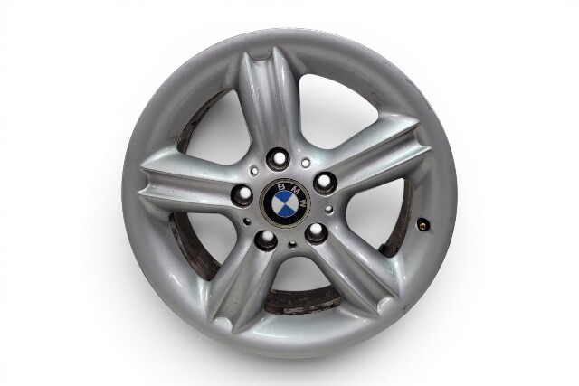 1996-2002 BMW Z3 Alloy Wheel 5 Spoke 7JX16 ET:46, #4, 36-11-1-096-138, F040, OEM, 1996, 1997, 1998, 1999, 2000, 2001, 2002