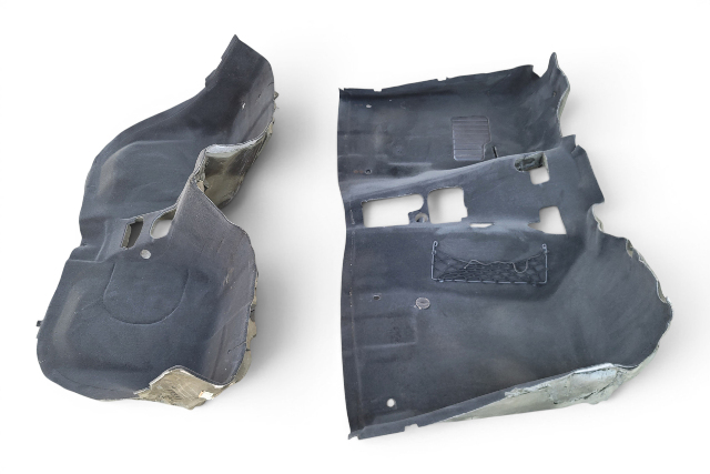 1997-2002 BMW Z3 Front/Rear Full Floor Carpet Black, 51-47-8-413-491, F040, OEM, 1997, 1998, 1999, 2000, 2001, 2002
