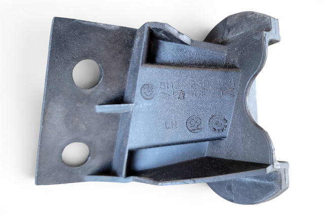 1996-2002 BMW Z3 Rear Left Bumper Support Mount Bracket, 51-12-8-397-521, F040, OEM, 1996, 1997, 1998, 1999, 2000, 2001, 2002