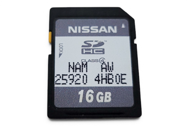 2017 Infiniti Q60 Premium Navigation Map SD Memory Card North America 16GB, 25920-4HB0E, F041, OEM, 2017