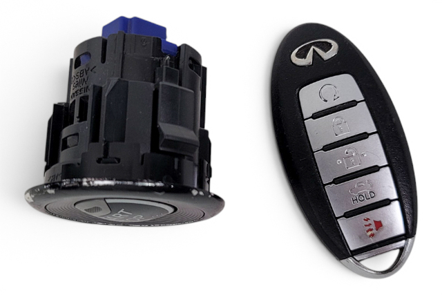 2017-2022 Infiniti Q60 Remote Smart System Key Fob Transmitter With Push Start Button 285E3-4HB0C, F041, OEM, 2017, 2018, 2019, 2020, 2021, 2022